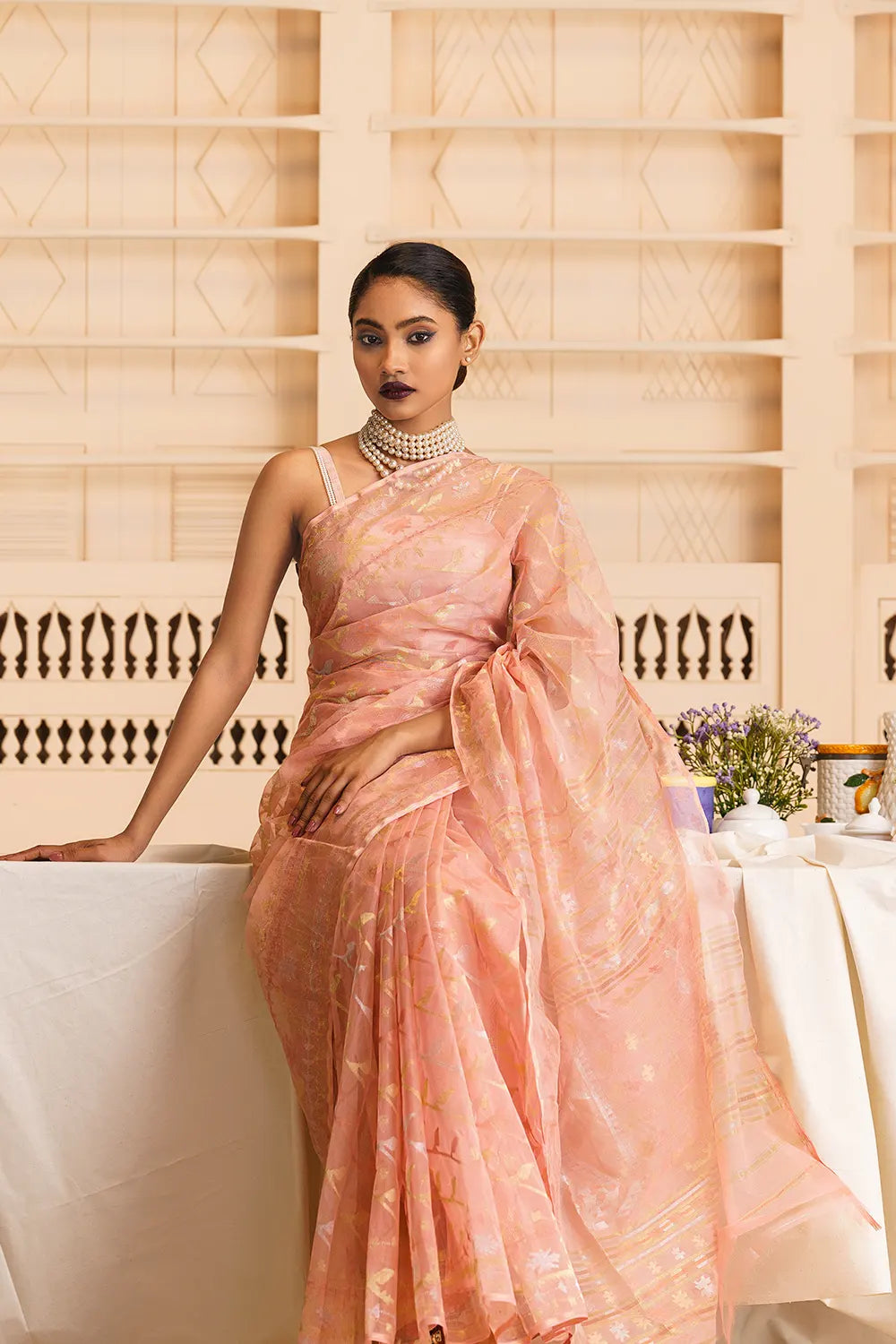 Belwari Jamdani Saree