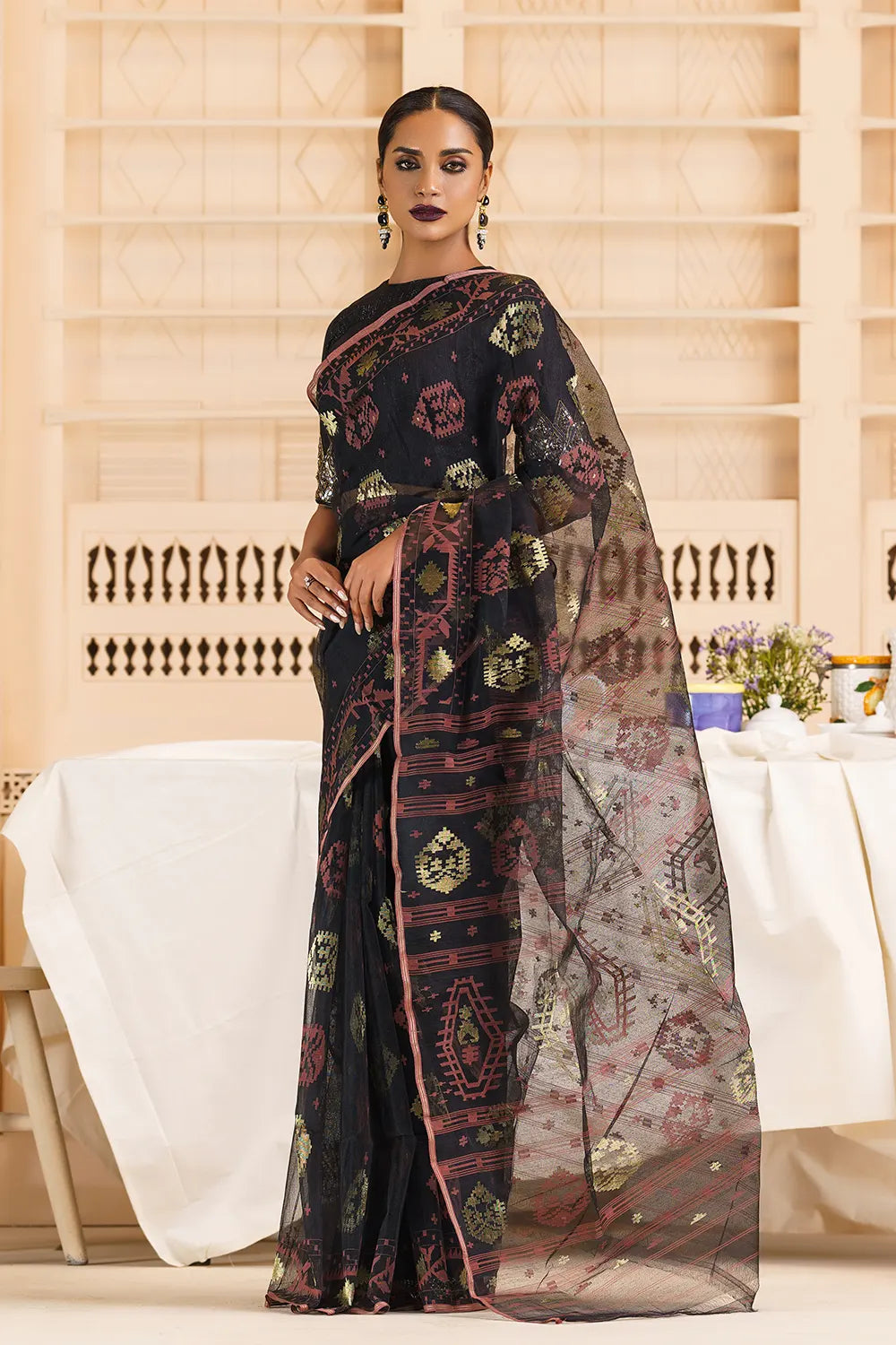 Belwari Jamdani Saree