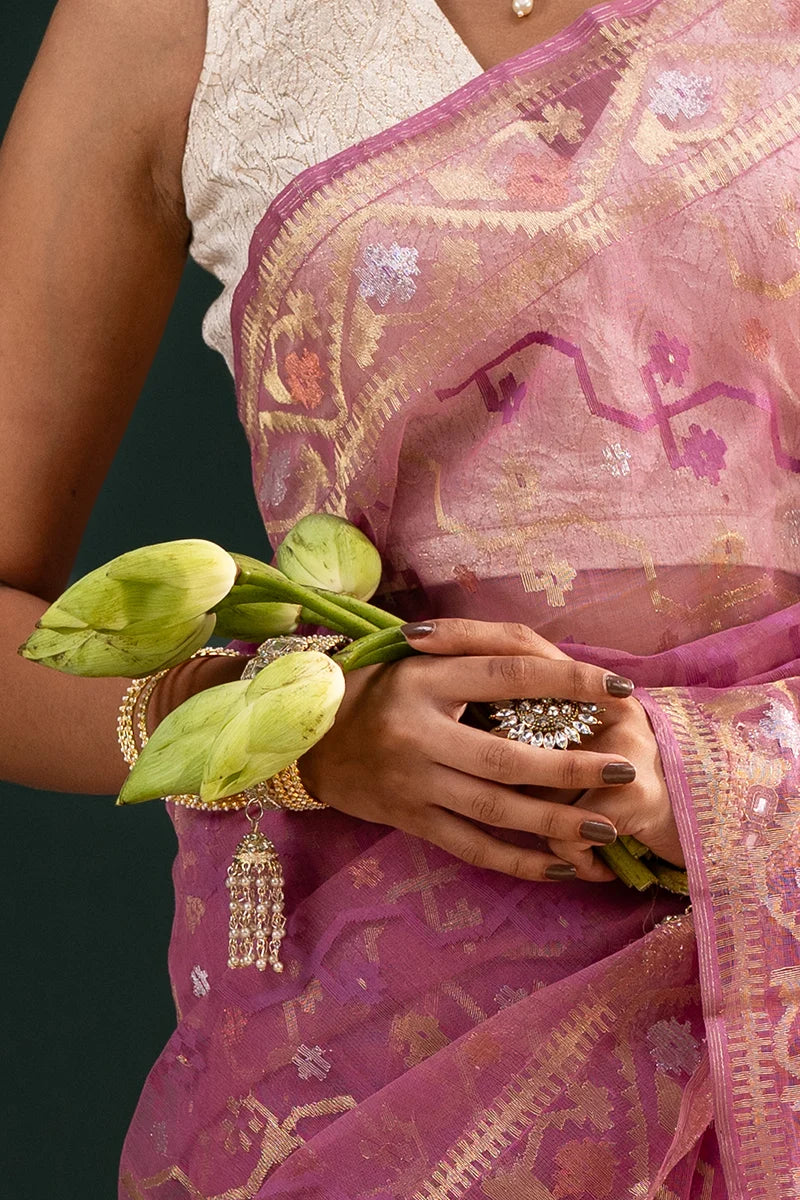 Belwari Jamdani Saree