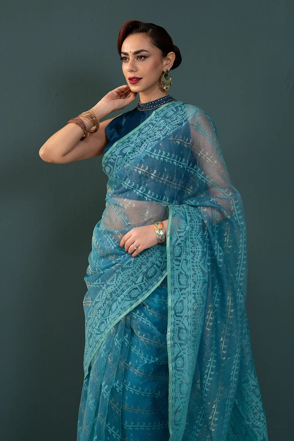Belwari Jamdani Saree