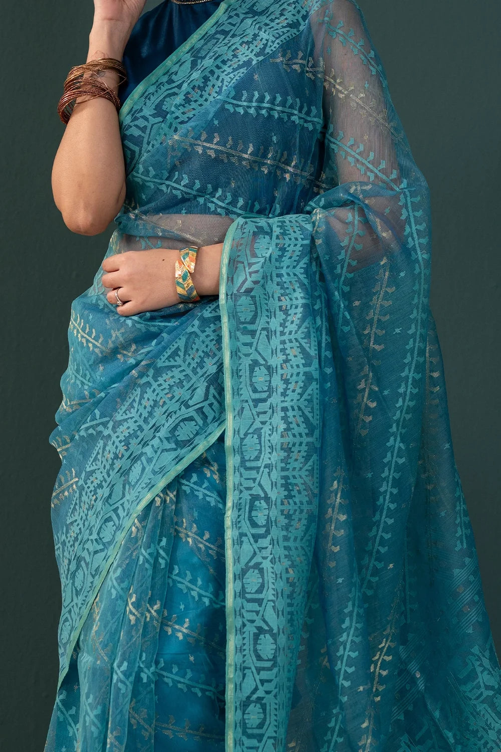 Belwari Jamdani Saree