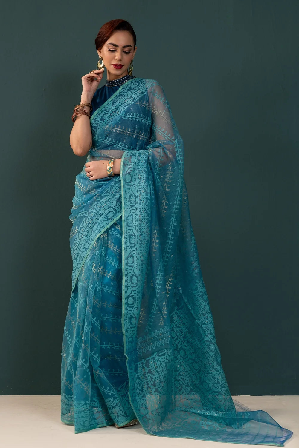 Belwari Jamdani Saree