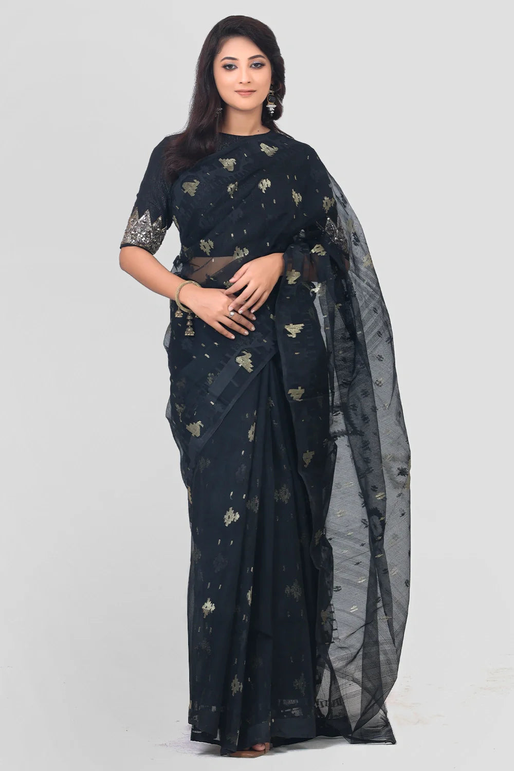 Belwari Jamdani Saree