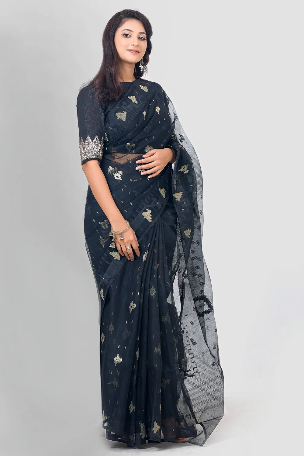 Belwari Jamdani Saree