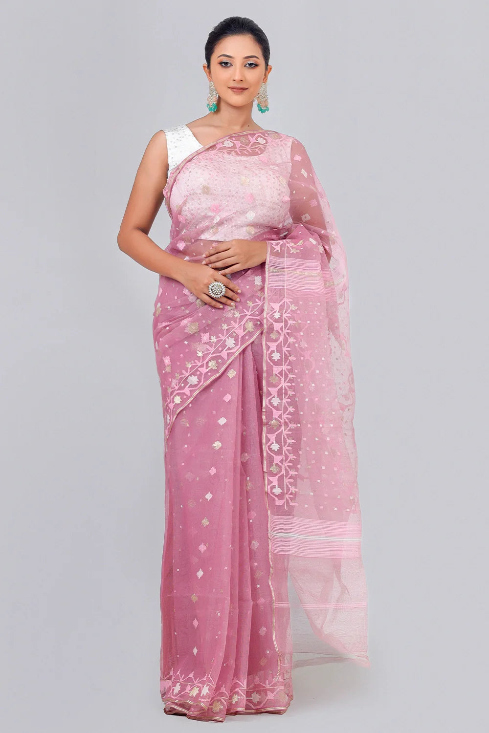 Belwari Jamdani Saree