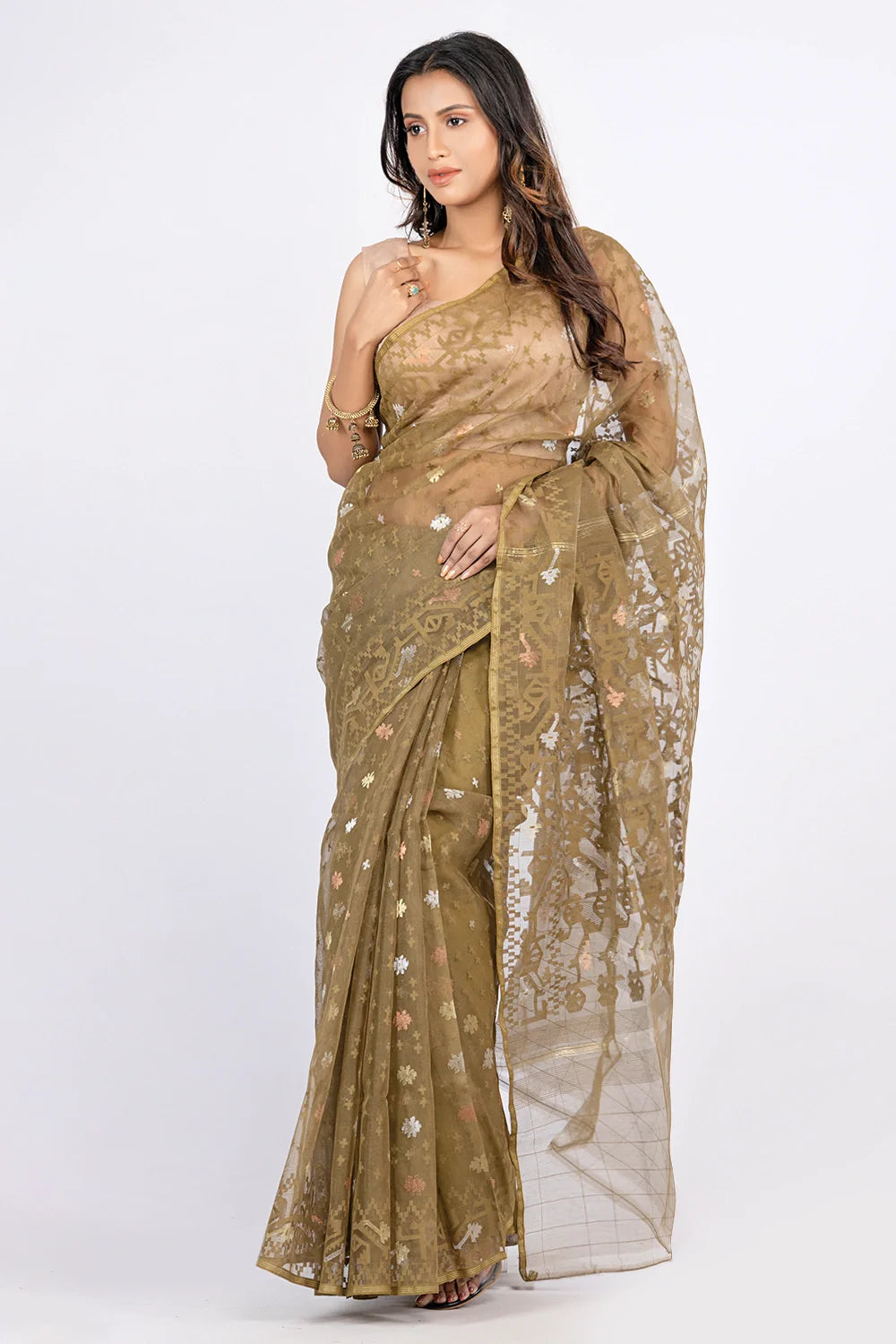 Belwari Jamdani Saree