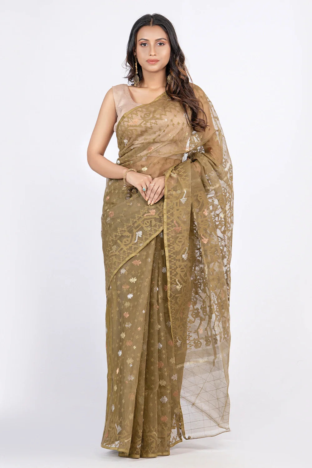 Belwari Jamdani Saree