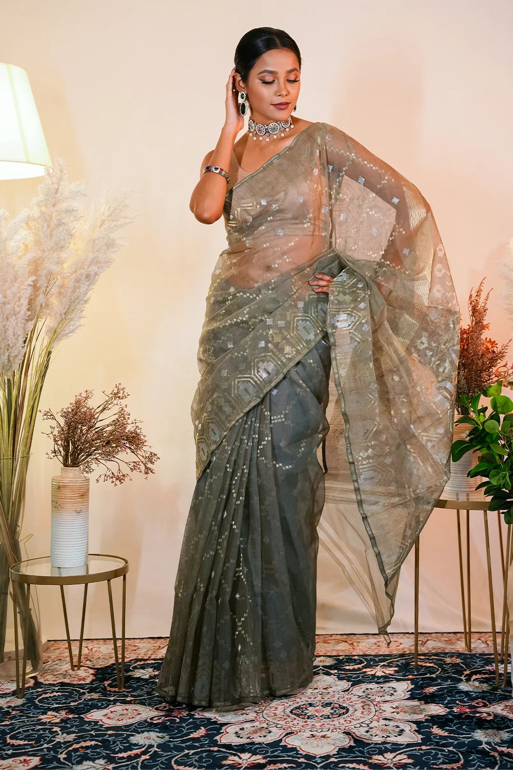 Belwari Jamdani Saree