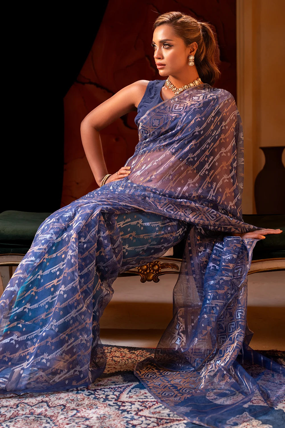 Belwari Jamdani Saree