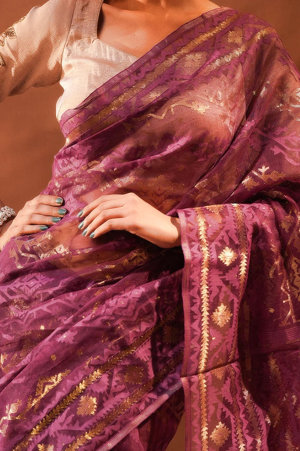 Belwari Jamdani Saree