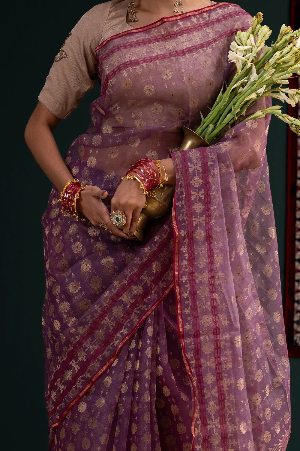Belwari Jamdani Saree