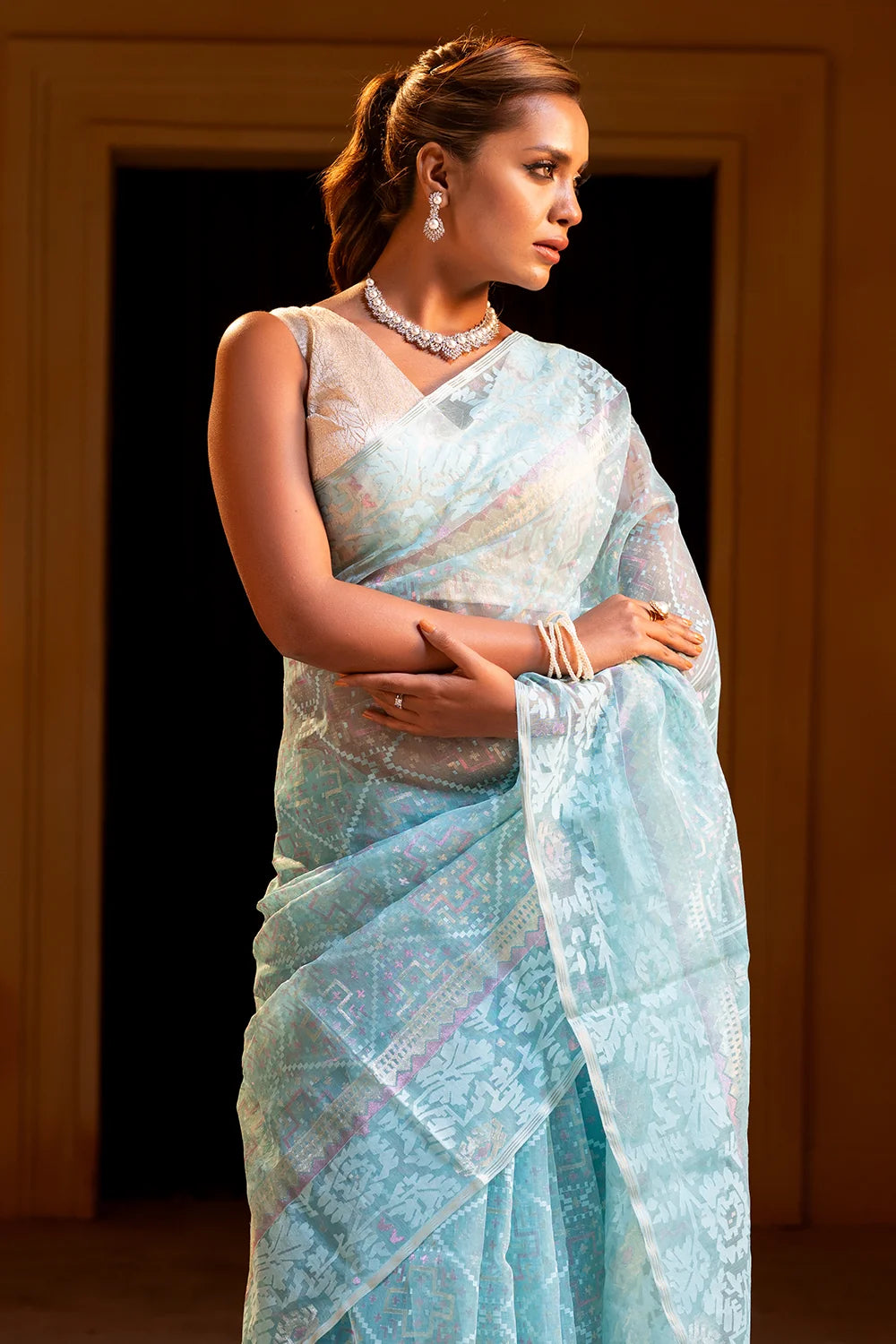 Belwari Jamdani Saree