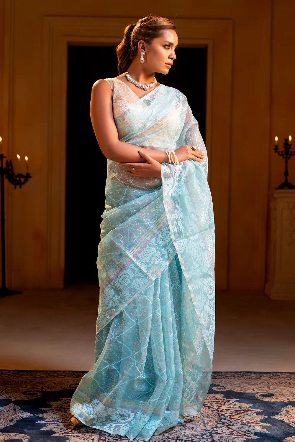 Belwari Jamdani Saree