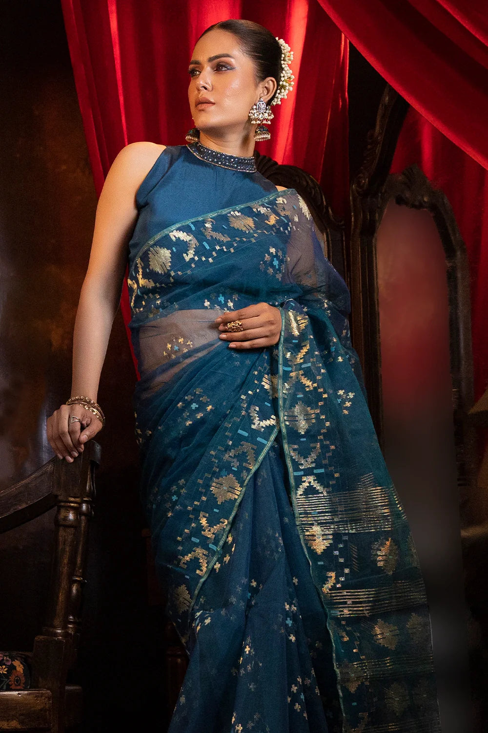 Belwari Jamdani Saree