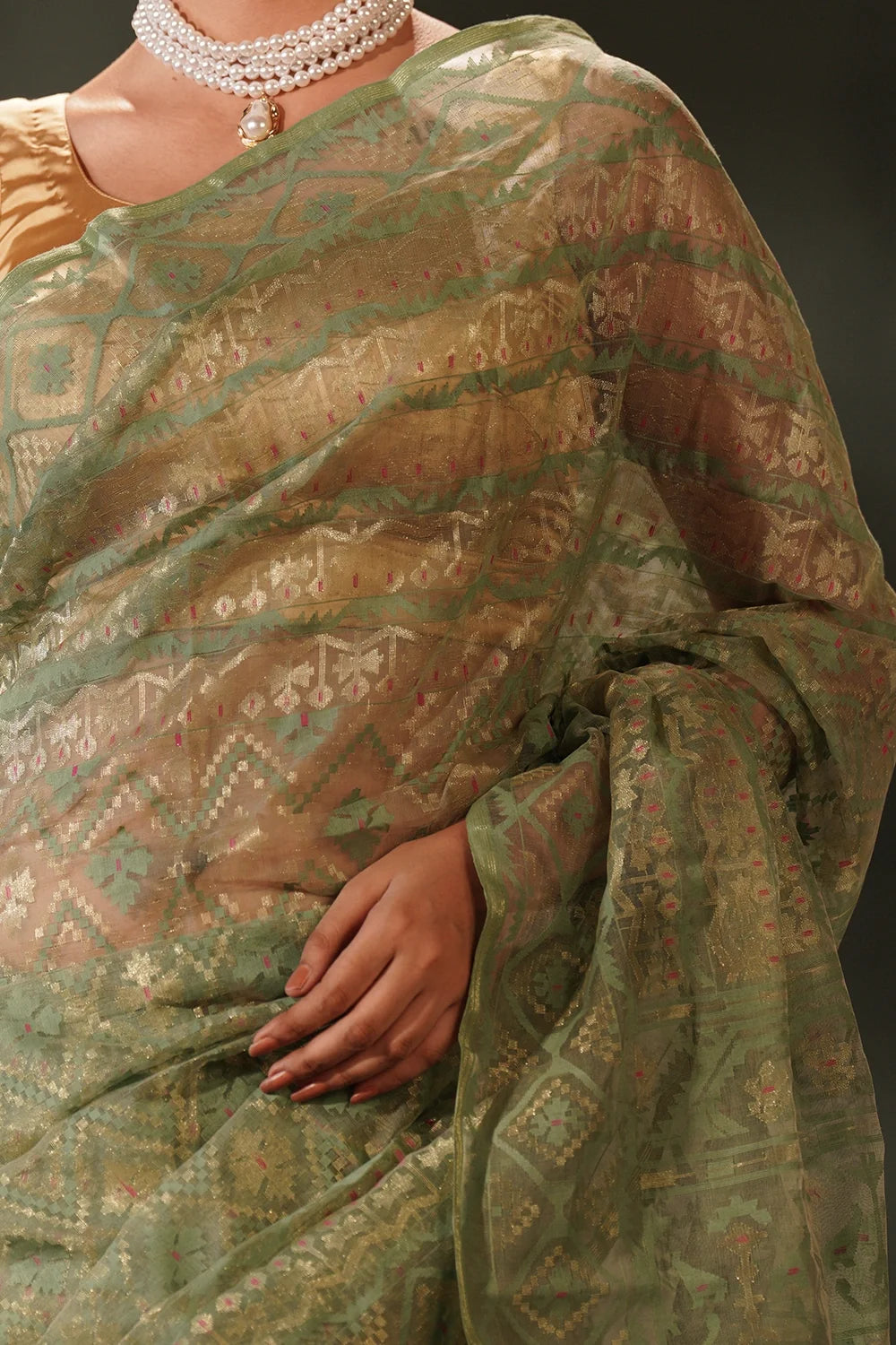 Belwari Jamdani Saree