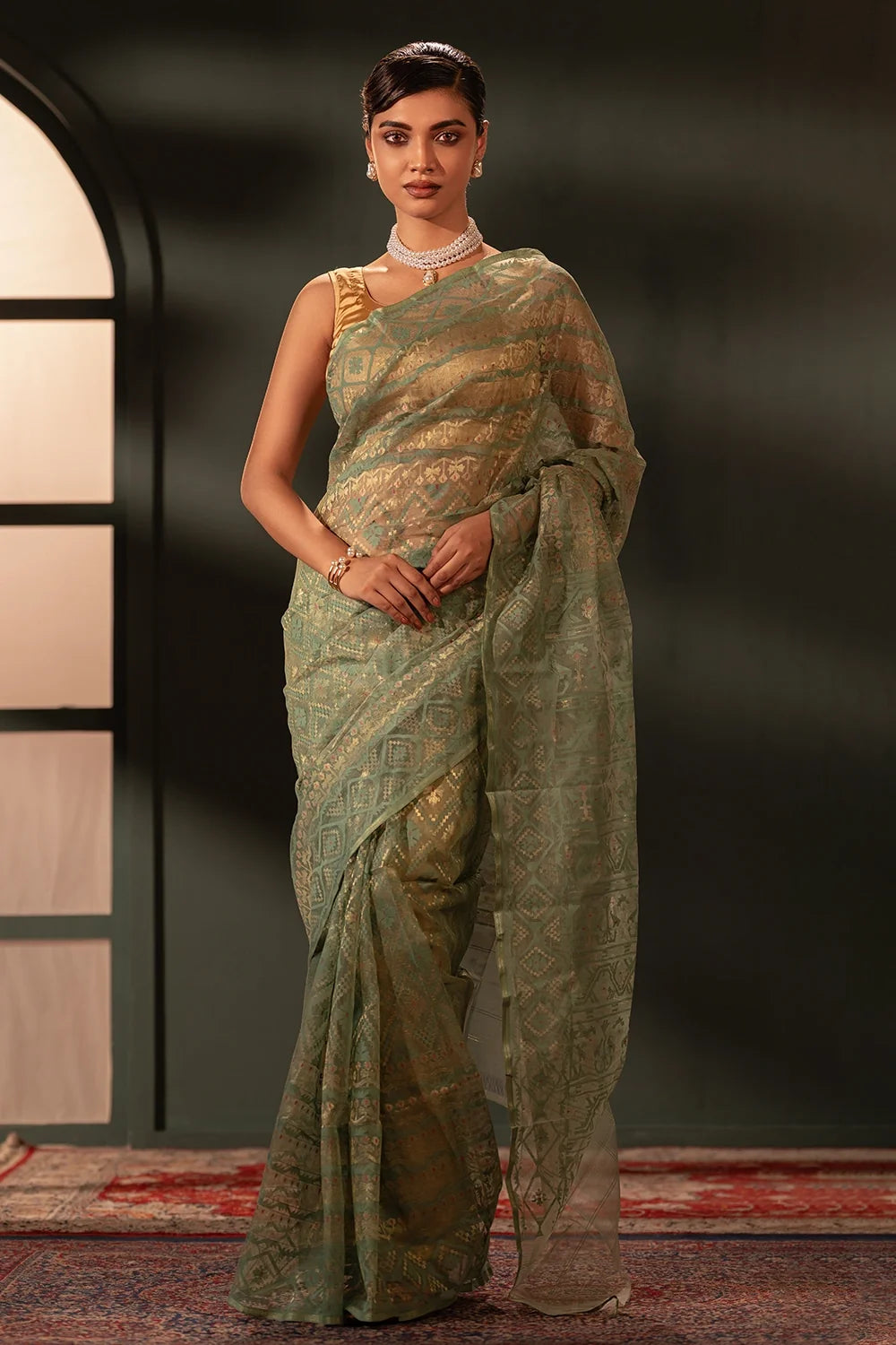 Belwari Jamdani Saree