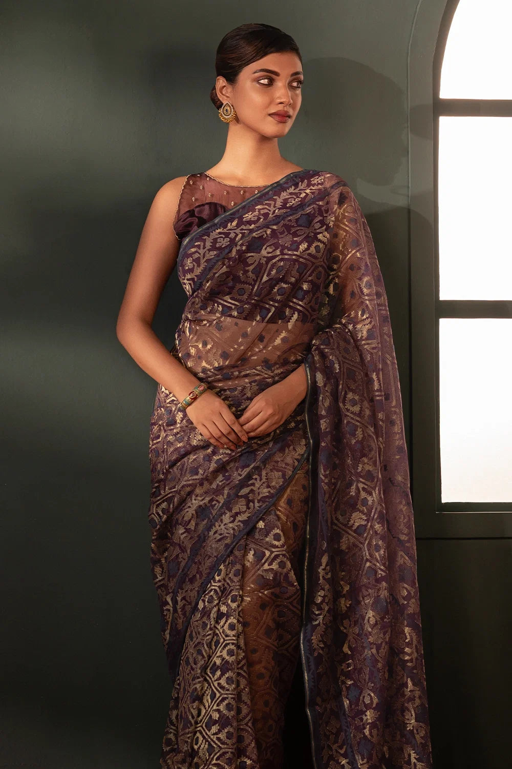 Belwari Jamdani Saree