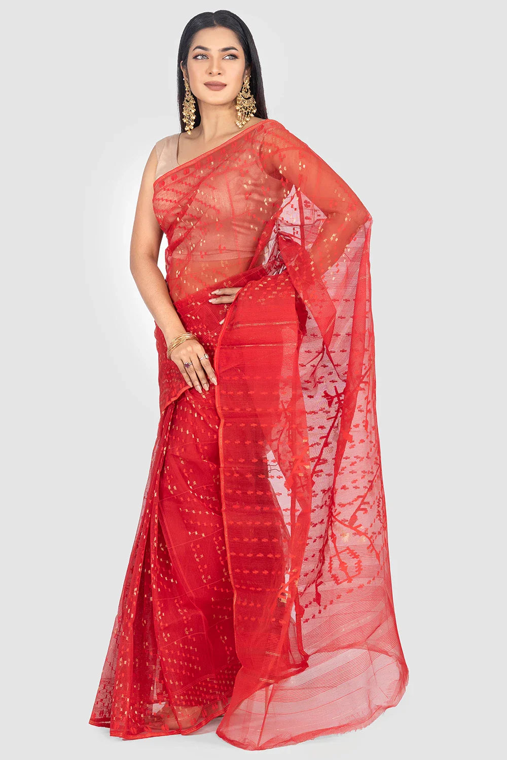 Belwari Jamdani Saree