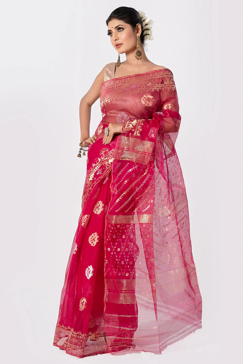 Belwari Jamdani Saree