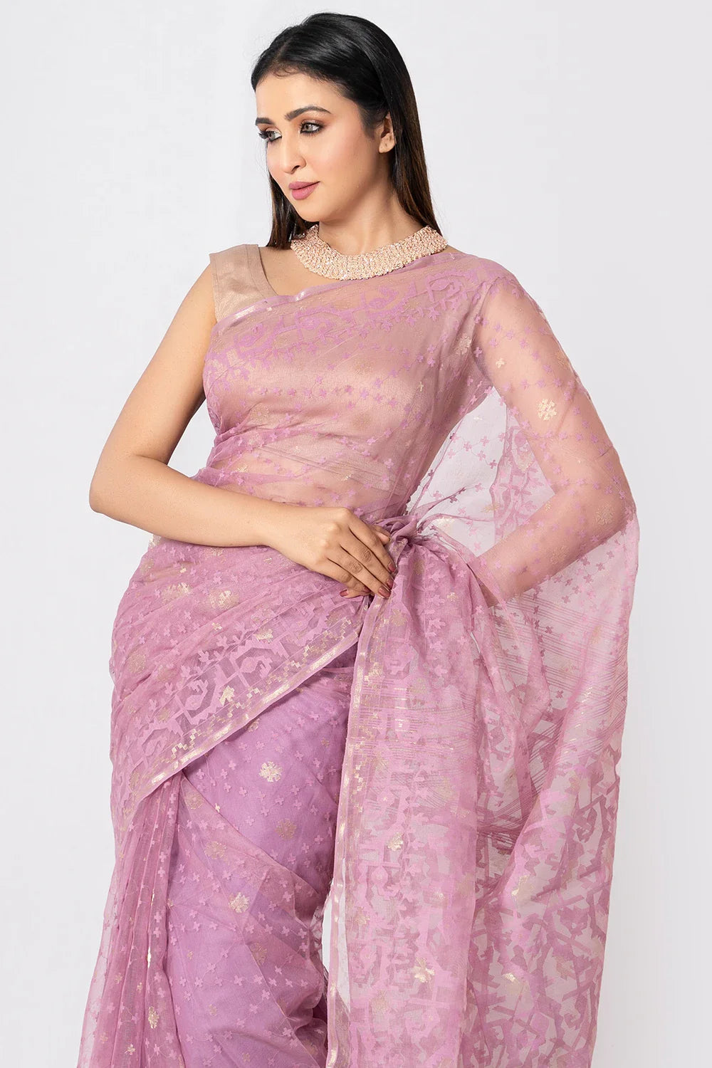 Belwari Jamdani Saree