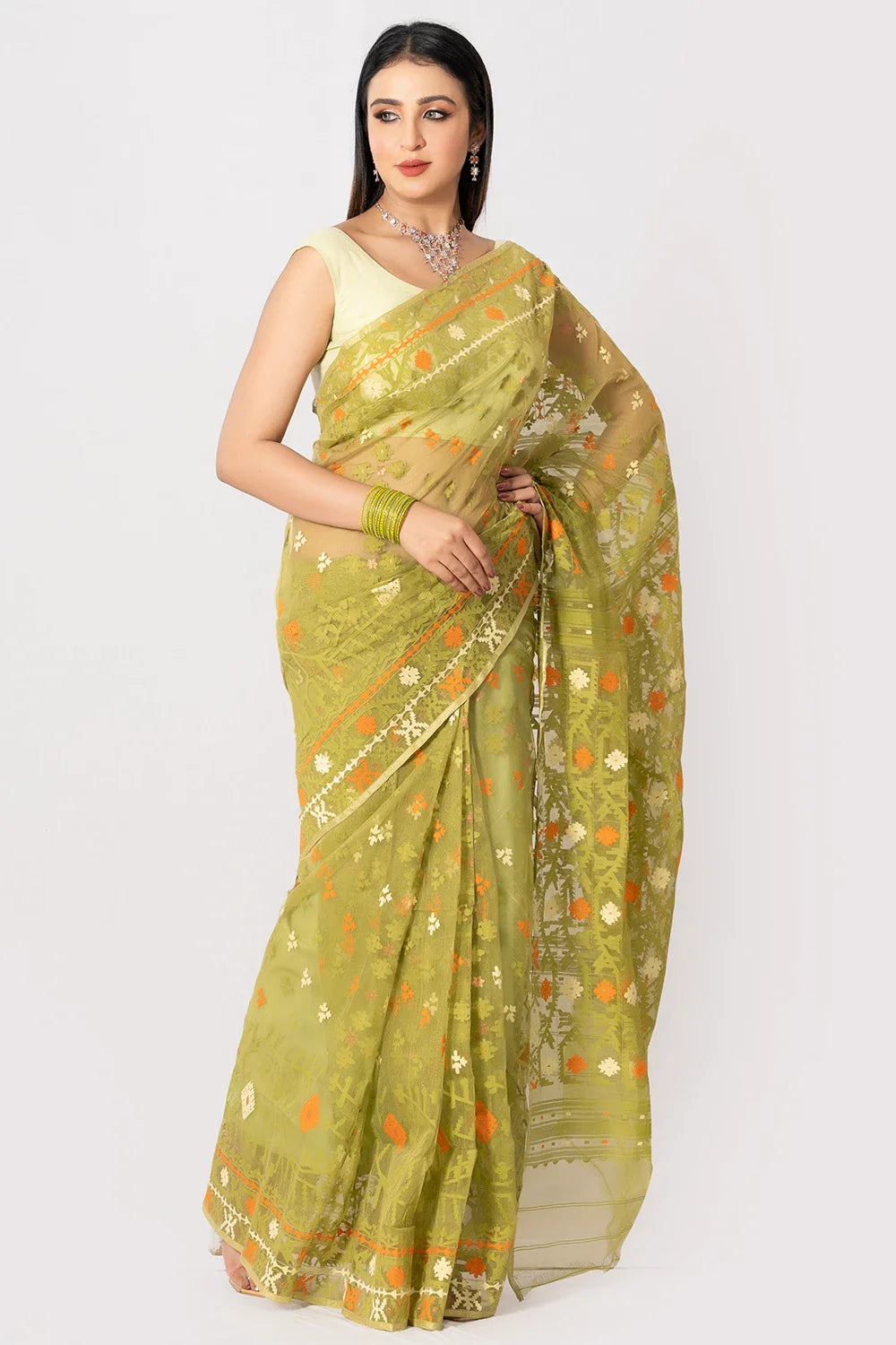 Belwari Jamdani Saree