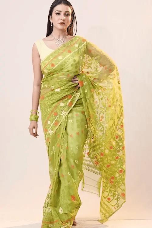 Belwari Jamdani Saree