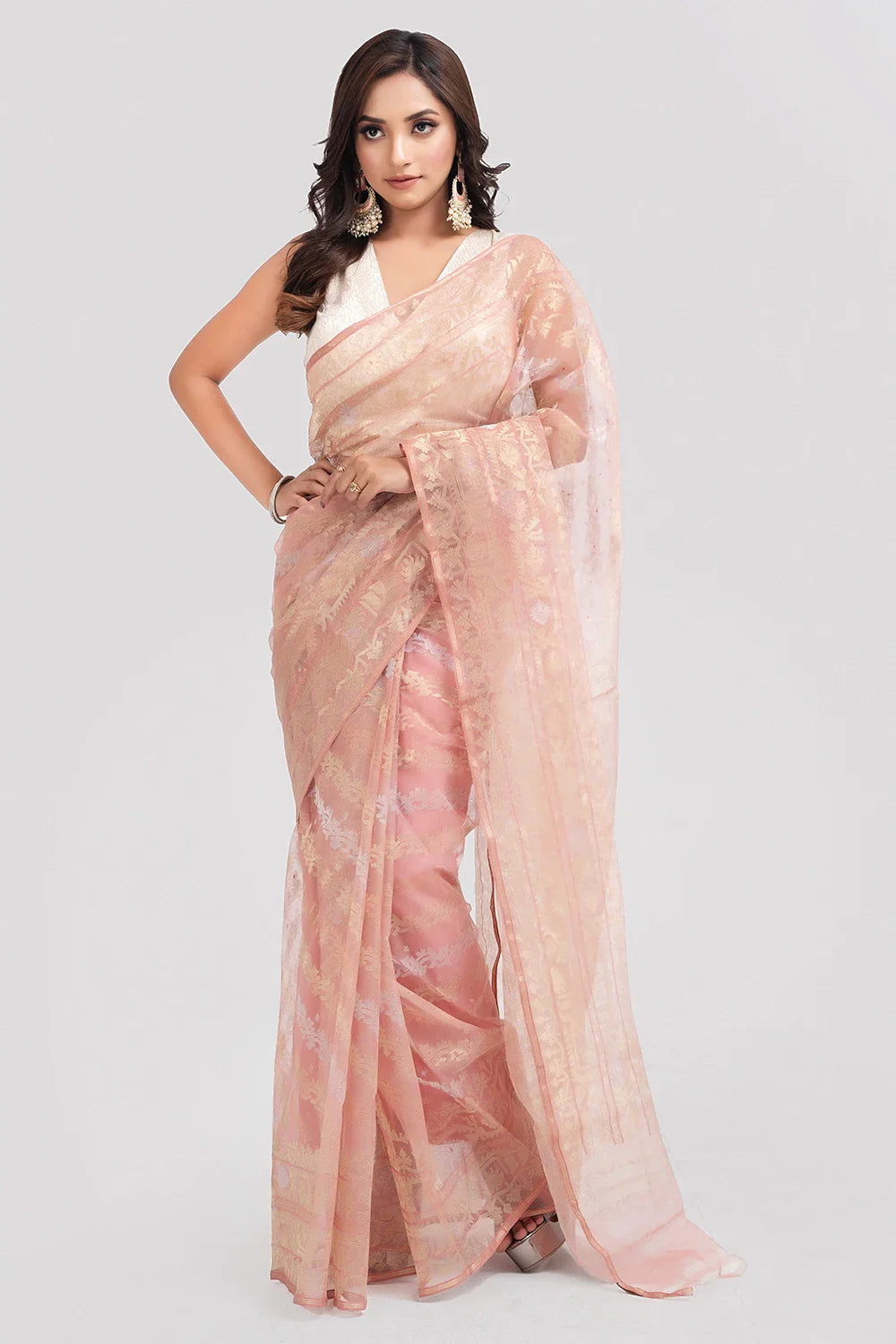 Belwari Jamdani Saree