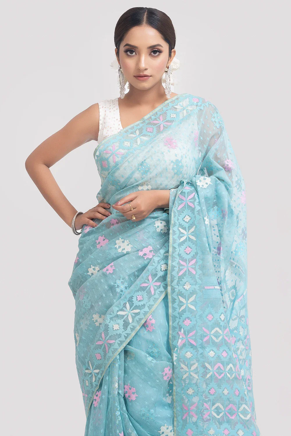 Belwari Jamdani Saree