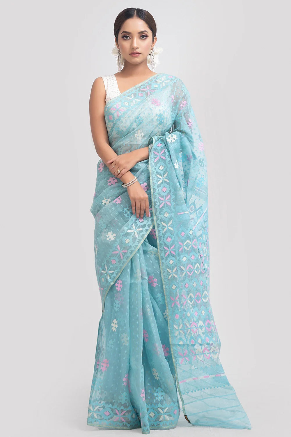 Belwari Jamdani Saree