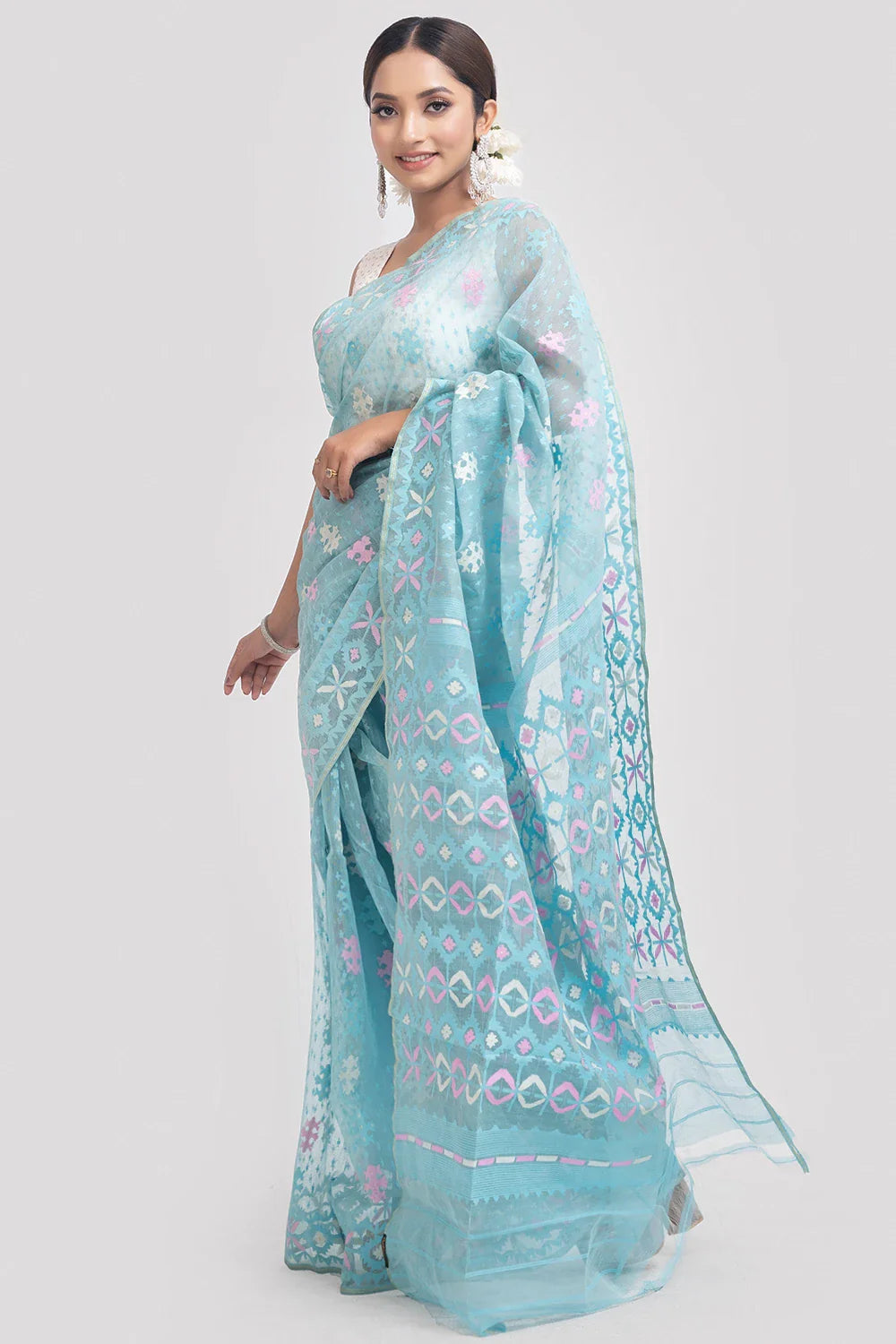 Belwari Jamdani Saree