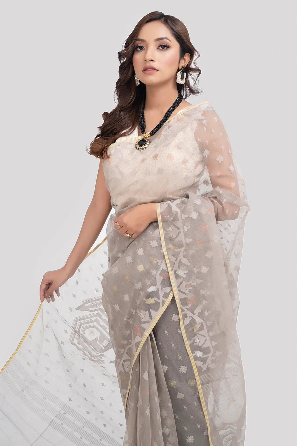 Belwari Jamdani Saree