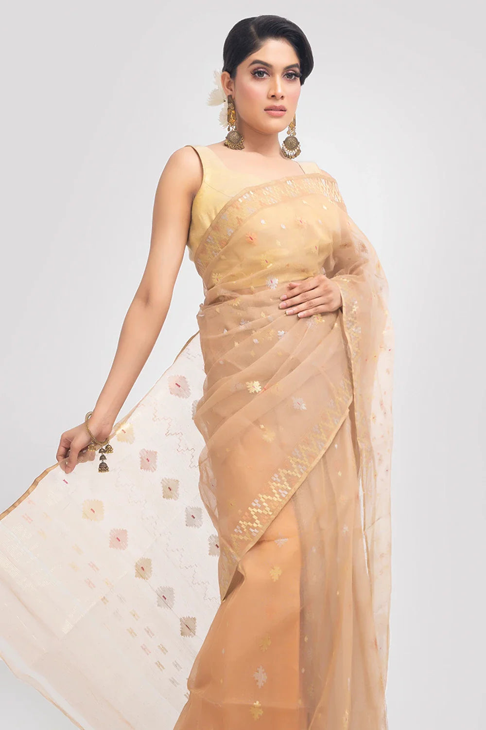 Belwari Jamdani Saree