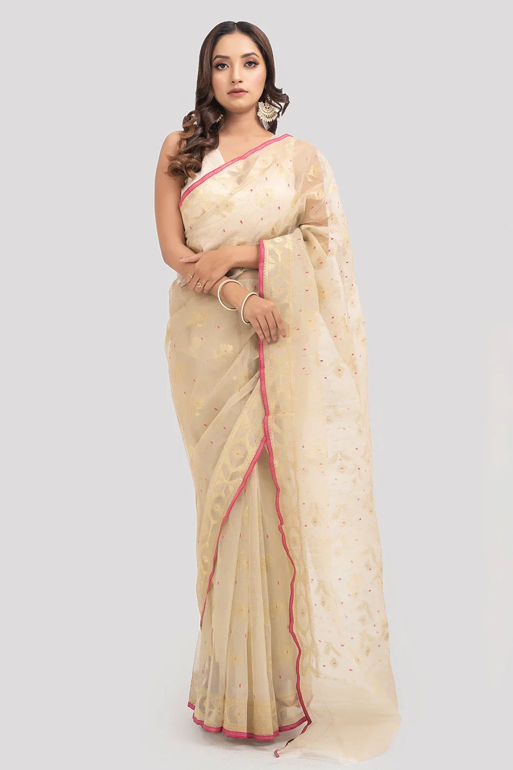 Belwari Jamdani Saree