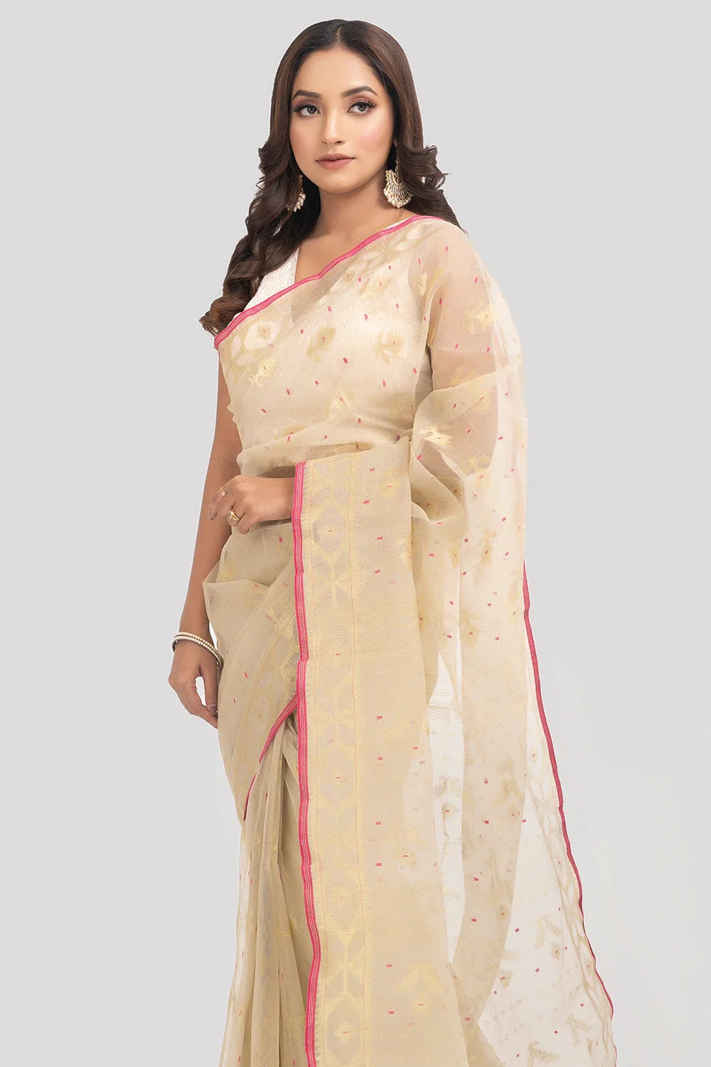 Belwari Jamdani Saree