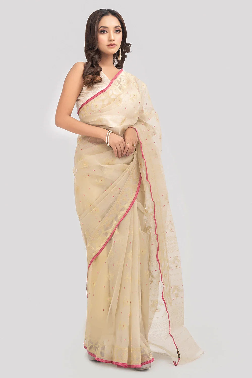 Belwari Jamdani Saree
