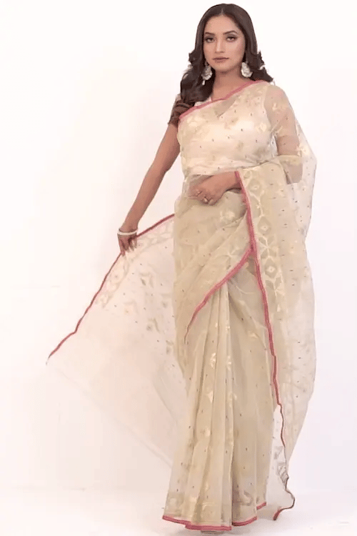 Belwari Jamdani Saree