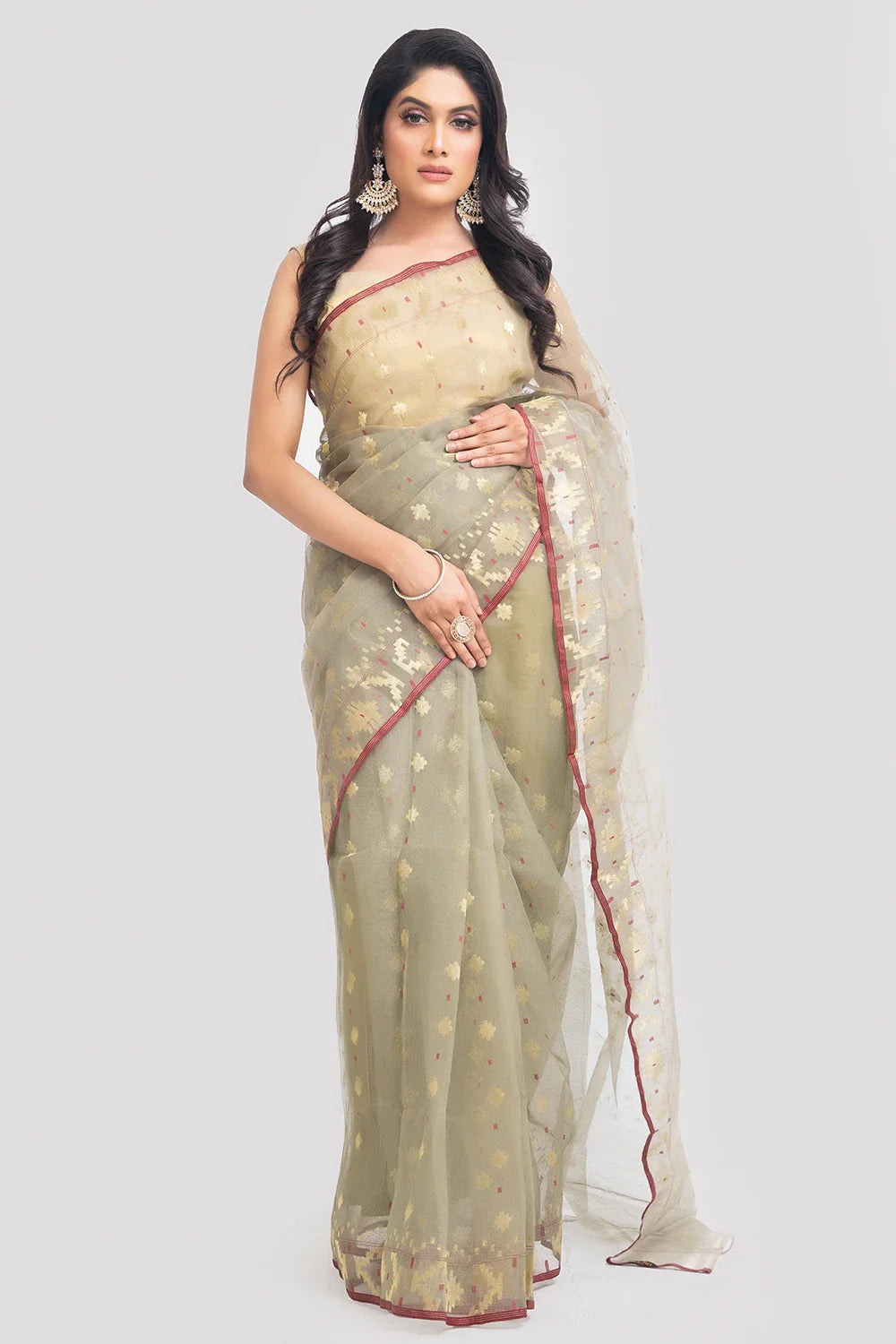 Belwari Jamdani Saree
