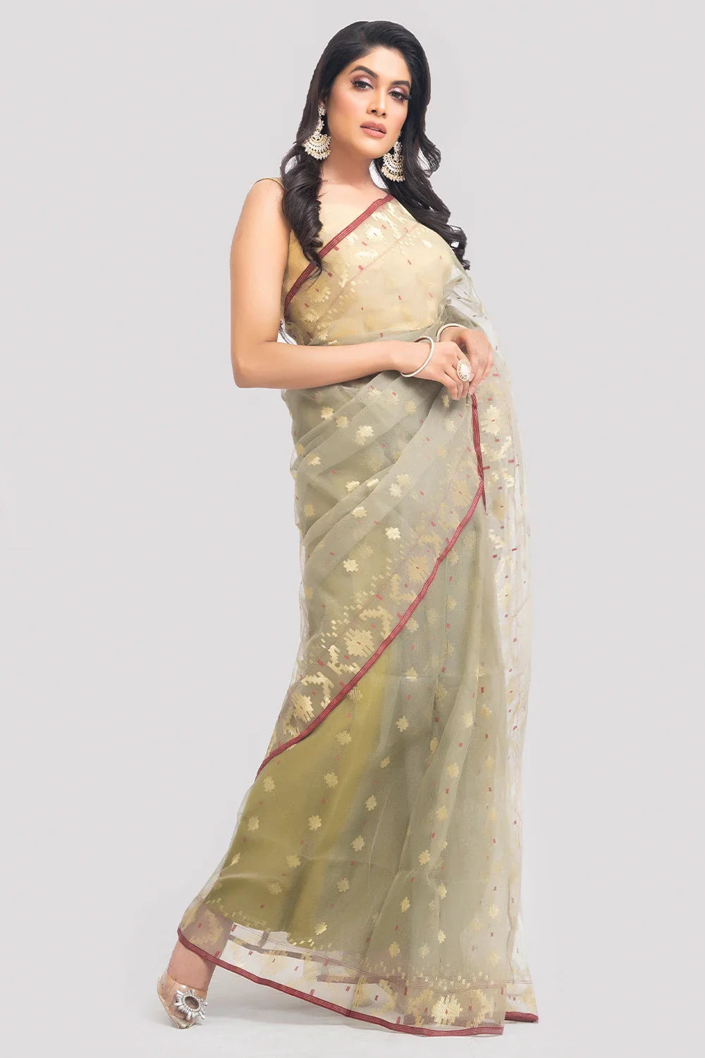 Belwari Jamdani Saree