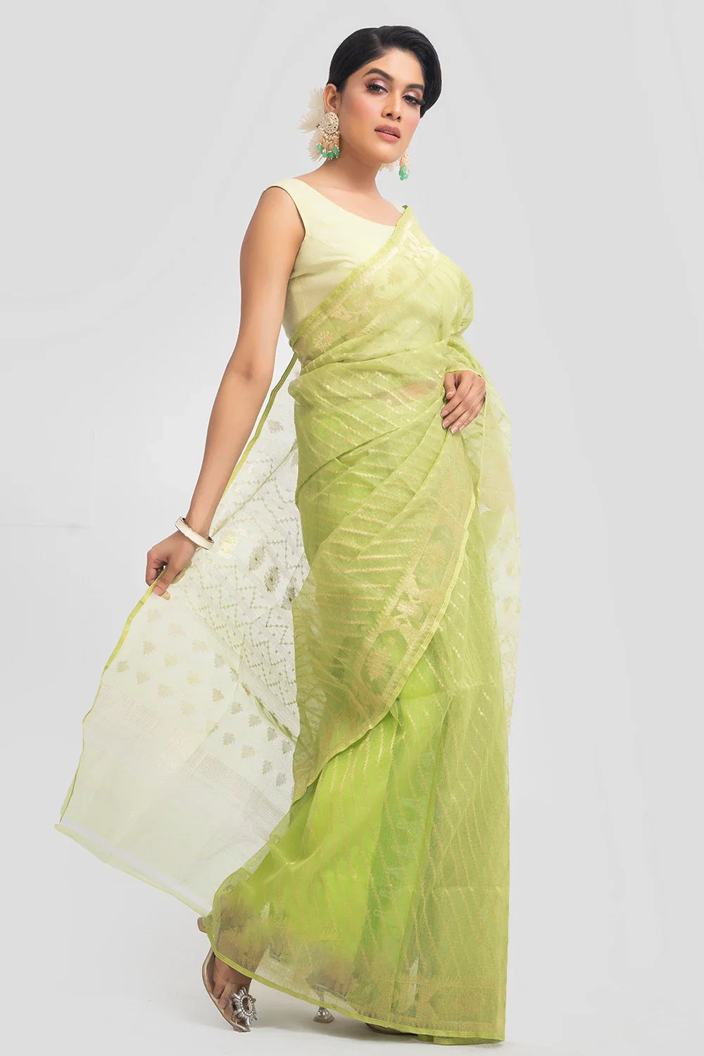 Belwari Jamdani Saree