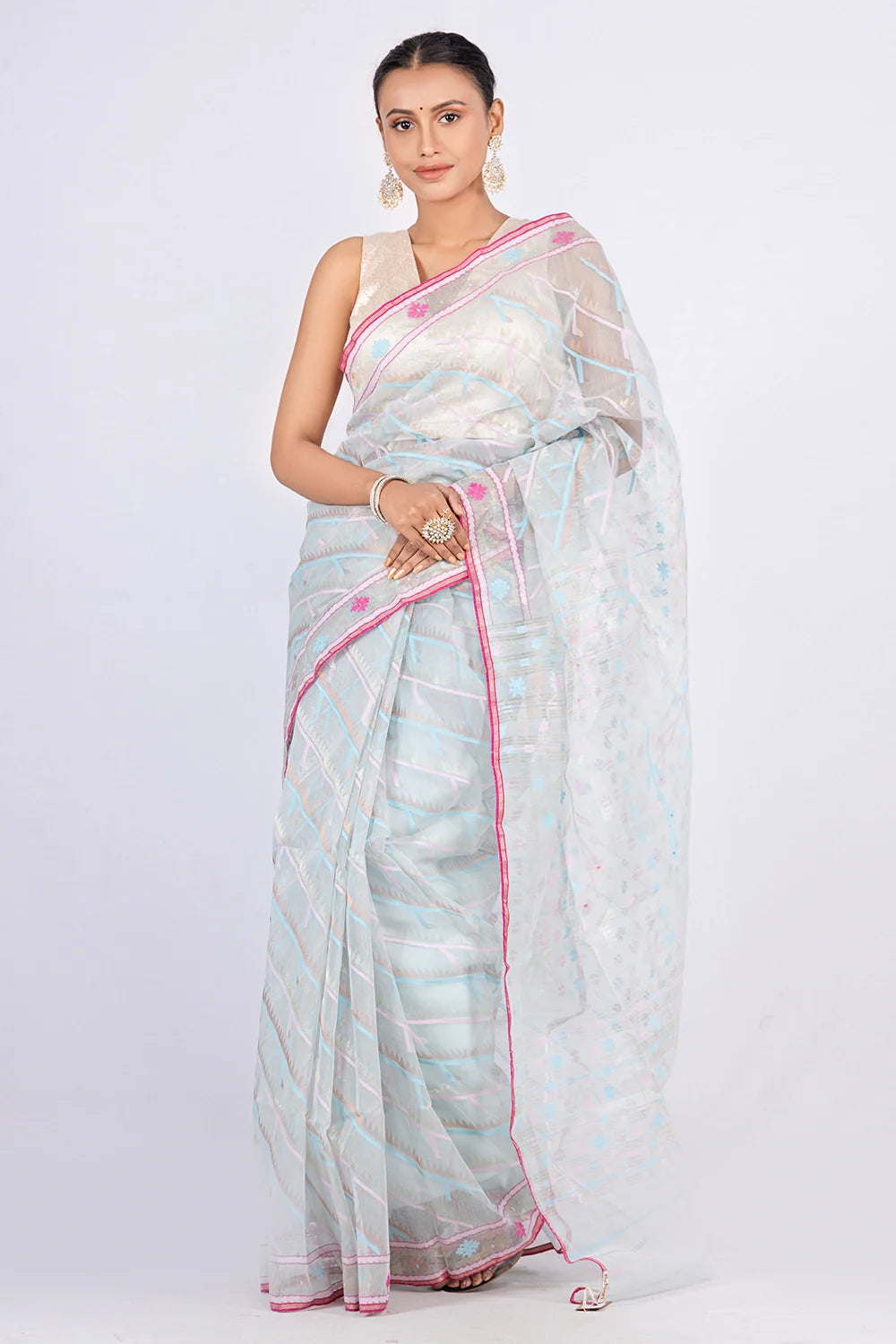 Belwari Jamdani Saree