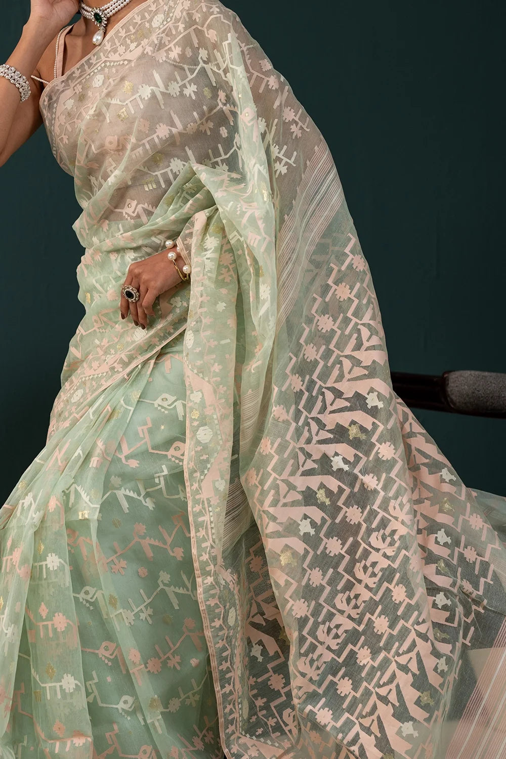 Belwari Jamdani Saree