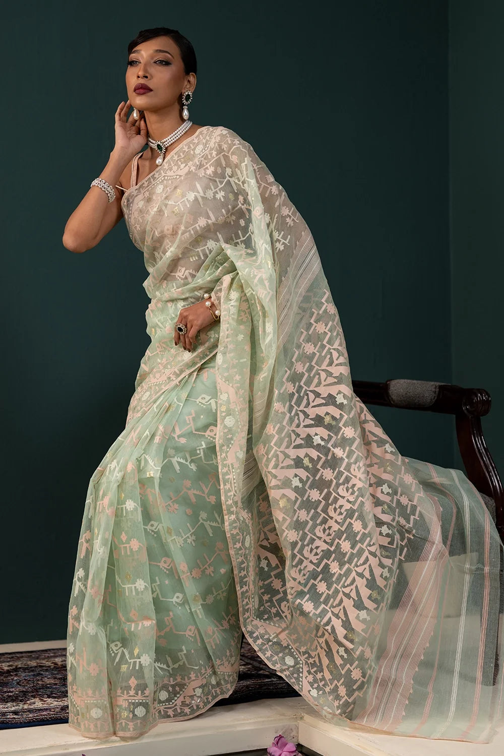 Belwari Jamdani Saree