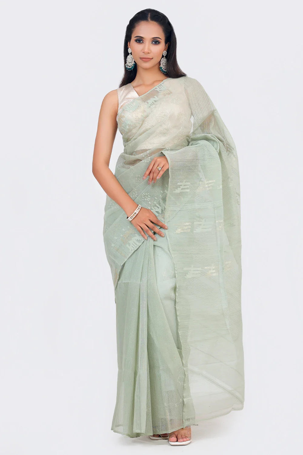 Belwari Jamdani Saree