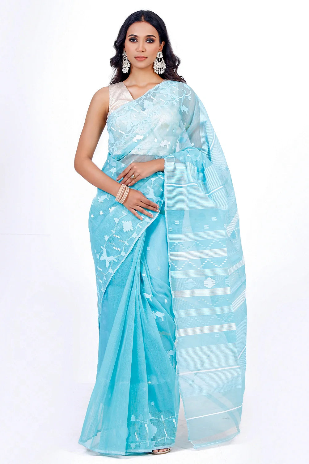Belwari Jamdani Saree