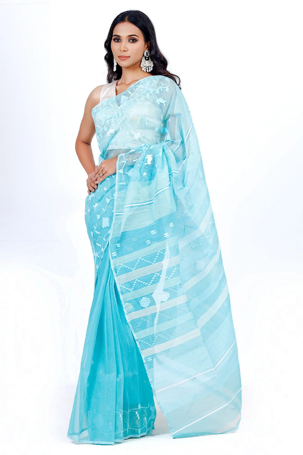 Belwari Jamdani Saree