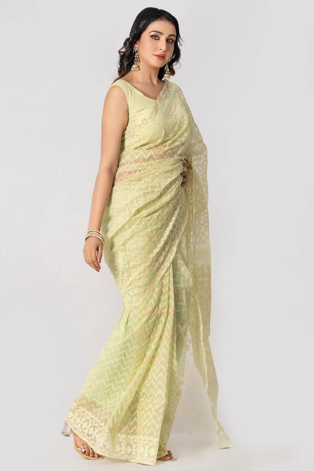 Belwari Jamdani Saree