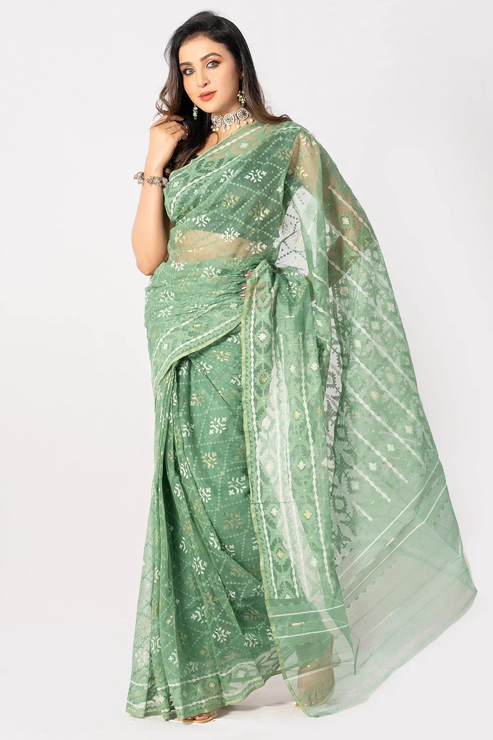 Belwari Jamdani Saree