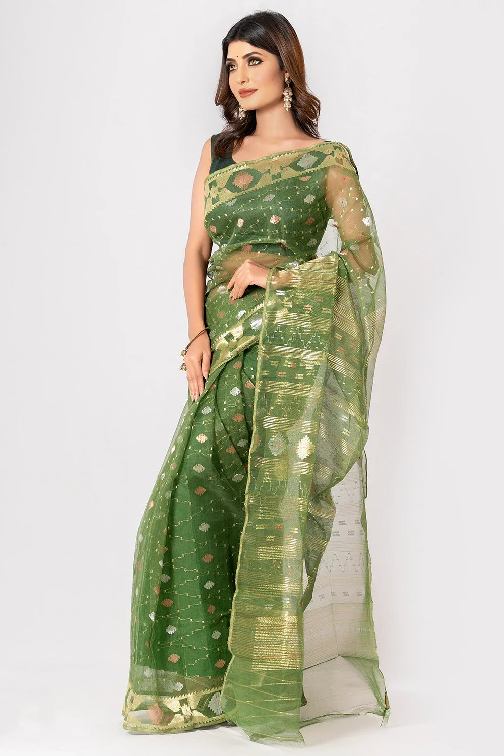 Belwari Jamdani Saree
