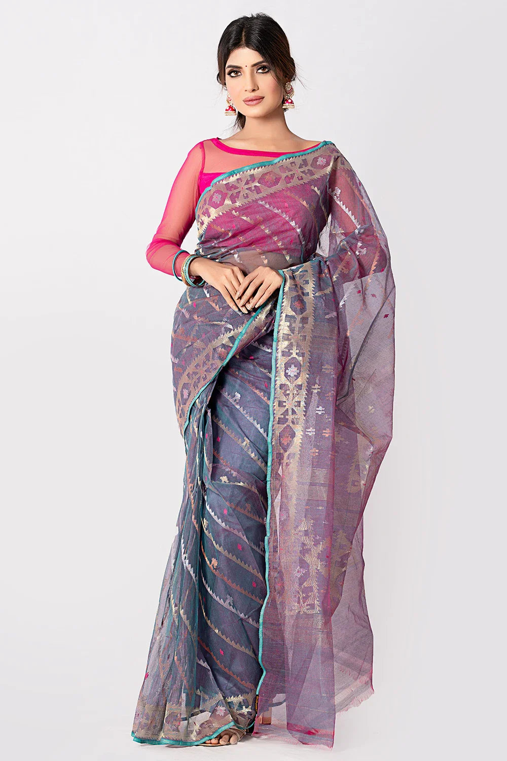 Belwari Jamdani Saree