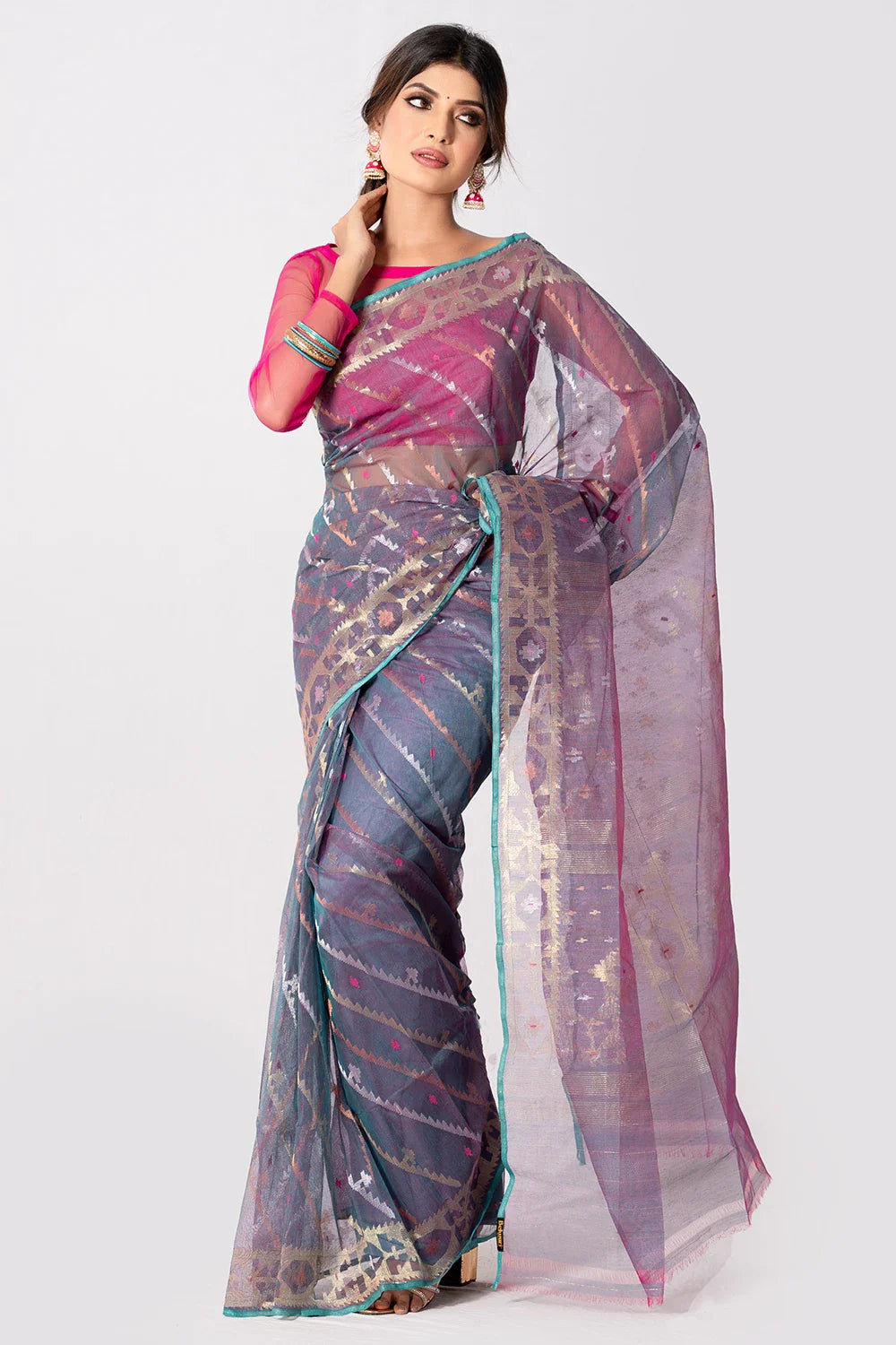 Belwari Jamdani Saree